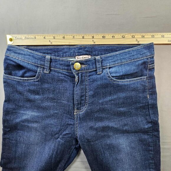 Juicy Couture Womens size 8 Jegging Stretch Mid Rise Medium Wash - Picture 4 of 8